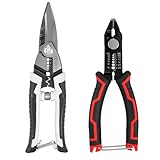 BXQ 3-in-1-Abisolierzange, hochhartes Stahlkabel-Abisolierwerkzeug