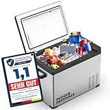 PLUG IN FESTIVALS - elektrische Kühlbox - Kompressor Gefrierbox bis -20 Grad - Kühlbox Auto - Camping Kühlschrank - Powerstation zum Kühlen - 12V 230V - 40 Liter