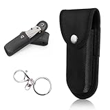 Messeretui,Messertasche für Gürtel,Messer Etui,Messerscheide,Messertasche,Gürteletui Nylon,Taschenmesser Hülle mit Gürtelschlaufe,für taschenmesser Klein Klappmesser Innerhalb von 13 cm Länge,Schwarz