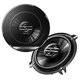 Pioneer TS-G1320F 13 cm 2-Weg-Koaxiallautsprecher Set mit 2 Lautsprechern (je 250 W max., 35 W Sinus), kraftvoller Klang, hoher Wirkungsgrad, 44.3 mm Einbautiefe, 121 mm Einbauausschnitt, mit Gitter