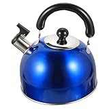 Hemobllo Wasserkessel Blauer Teekessel Mit Großem Für Gas Und Induktionsherde Hitzebeständig Und Sicher Zum Schnellen Von Wasser Für Tee