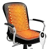 WDKXCN Sitzheizung Bürostuhl, Warmer Plüsch Sitzkissen Beheizbar, Beheiztes Sitzkissen mit 9 Temperaturstufen 4 Zeitfunktion, Heizkissen für BürostüHle Zuhause Usw