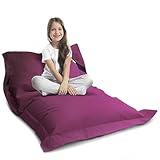 LAZY BAG Riesen-Sitzsack XL 160x125 cm mit 300 Liter | Sitzkissen 2-in-1 für Kinder & Erwachsene | Bequeme Indoor & Outdoor mit 3 Mio. EPS-Perlen für perfekte Ergonomie | Deutscher Marken Hersteller