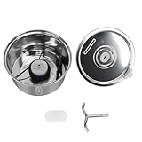 Trinkbrunnen für Katze, Edelstahl Katzenbrunnen mit Dual Spouts 3.2L Kapazität, leiser Katzen trinkbrunnen für Katzen und kleine Hunde, for Wohnzimmer Küche