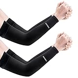 SPEACOUR 2 Paar Arm Sleeves Sport Ärmlinge Herren Anti-UV-Sonnenschutz Arm armstulpen Damen Kühlung Atmungsaktiv Anti-Rutsch Unterarmschutz Tattoo Cover Unisex Gaming Sleeve für im Freien Sport