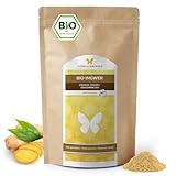 1kg BIO Ingwer Pulver, nach EU-ÖKO-Standard kultiviert und hergestellt, ohne Zusätze, fein gemahlen (1000g)
