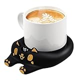 Tassenwärmer, Kaffeewärmer für Schreibtisch, Kerzenwärmer, automatische Abschaltung, Kaffeetassenwärmer mit 3 Temperatureinstellungen, elektrischer Getränkewärmer für Kaffee, Tee, Wasser, Milch und