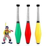 Jonglierkeulen, 3er Jonglierset Trainer Street Jonglierkeulen Jonglierkeulen-Pin-Set für Anfänger PE-Feuerfackel-Jonglierkeule für Schulaufführungen Koordinationstraining
