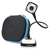 HUE HD Pro Flexible USB Video und Dokumentenkamera (Kamera in Schwarz mit Tragetasche in Schwarz)