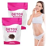 56 Tage Detox Tee mit Oolong, Grüner Tee, Matcha, Löwenzahn Tee und Ginseng Natüirlich für Fraue (56PCS)