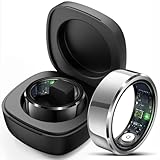 findtime Smart Ring Schrittzähler Smartring Android iOS Fitness Ring Tracker Smartringe für Damen Herren Herzfrequenzmessung 5ATM Wasserdicht Smartring Schlaftracker Fitnesstracker Gesundheitsring