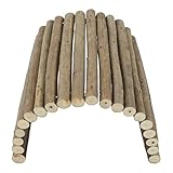 Xiuganpo Flexible Holzbrücke für Hamster, Kleintiertunnel, Fördert die Bewegung von Rennmäusen, Meerschweinchen, Chinchillas, Strauchmaterial (20 * 30CM)