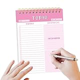 Planer für To-Listen, Notizblock für To-Listen | Tagesplaner für die Verwaltung von A5 – Checklisten-Planer für Notizbücher zum Verfolgen der c