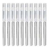 Nagelkunst Silicon Stick 10pcs | Wiederverwendbarer Spiegel -Effektpulver -Smudge -Werkzeug | Einheitliche Anhaftung für Salon/Home DIY | Weiches Design mit Abdeckung