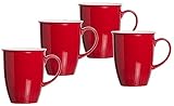 Kaffeebecher-Set Doppio, 4-teilig, Rot