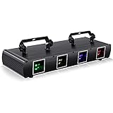 Stroboskop Disco Licht, UKing 30W RGB DJ Projektor Disco Bühnenbeleuchtung Partylicht Musikgesteuert Lichteffekt DMX Effektstrahler für Party Bar Geburtstag Christmas Weihnachten