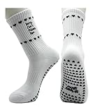 grippyglow Pilates, Yoga, Barre Anti-Rutsch Socken für Damen aus Baumwolle mit Grip in Herzform - Schwarz Weiß - Gr. 36-41