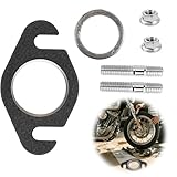 Auspuffdichtung Auspuff Stehbolzen Krümmer Dichtung Set für 50ccm Roller, Auspuffdichtung Universal Auspuffkrümmer, Kompatibel mit Aerox Bw's, Booster, Nitro, Aerox, Mach-G, Jog-R, Ovetto