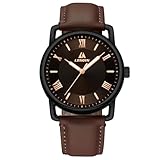 LN LENQIN Herren Uhr Uhren Herren Analog Quarz Uhren für Männer 30M Wasserdicht Armbanduhr Herren Mode Business Leder Uhren