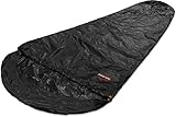 normani Schlafsacküberzug Biwaksack - 100% Wind- und wasserdicht, Atmungsaktivität: 3000 MVP (230 cm x 90 cm) Farbe Schwarz Größe 230 x 90 x 60 cm - RV Rechts