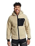 RevolutionRace Sherpa Hoodie für Herren, Outdoor Fleecejacken perfekt für Wanderungen und Outdoor-Abenteuer, Beige Khaki, M