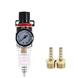 AFR2000 G1/4 Pneumatic Air Filter Regulator With Pressure Gauge/Flow Control Valve/Air Compressor Drain/Speed Controller(AFR-2000 w BT-6MM)
