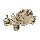 3D Holzpuzzle Auto - Holzmodellbausatz Für Erwachsene Zum Selberbauen - Sammlerstück Vintage Fahrzeug Holzhandwerk Hobby Für Weihnachten Geburtstag Feiertage Und Festliche