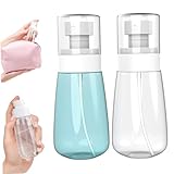 Pesoncarl Kleine Sprühflasche, 2 oz, auslaufsicher, klar, Reisesprühflasche mit feinem Nebel, kleines Sprühgerät für Toner, Gesichts- und Haarpflege