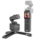 Feiyu Pocket 3 mit Kabelloser Fernbedienung - 4K Vlog-Kamera mit 3-Achsen Gimbal, Gesichtsverfolgung, Magnetischer Ständer, 130° Weitwinkel und F2.0 Blende, Camcorder im Taschenformat für Fotografie