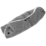 JOINPAYA Kinderwagen Handschuhe Handhaben Zubehör Roller Griffe Fäustlinge Wasserdicht Vlies Schubkarre Warme Kinderwagenhandschuhe Handschuhe Für Kinderwagen Plüschmaterial Dark Grey