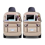 VAPORVERSE 2 Stück Rückenlehnenschutz Auto Kinder für MG5 Elektro ab 2022 (MG 5), wasserdichte Autositzabdeckung mit Tasche Autositz Schutz Rückseite,B