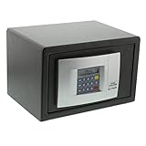 BURG-WÄCHTER Möbeltresor mit elektronischem Zahlenschloss, Wand- und Bodenbefestigung, PointSafe P 1 E, Schwarz