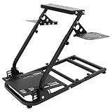 Anman Racing Game Flight Sim Stand-Driving Simulator Cockpit Halterung mit Mehreren Schalthebel Panels Fit für Logitech/Thrustmaster/Fanatec G920 G923 G29, Klappbarer und Feste Sitze