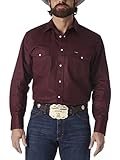 Wrangler Herren Ms70719 button down shirts, Red Oxide, XL