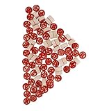 Beaupretty 90 Stück Holz Zahlen Schachspiel Set Nummerierte Spielfiguren Farbige Ersatz schachsteine für Zahlen Logikspiele Holzspielzeug für Familienspiele und Lernaktivitäten