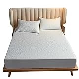 Matratzenschoner Gestepptes, wasserdichtes Spannbettlaken mit elastischem Matratzenbezug for Queen- und King-Size-Betten(Baise,Twin 120x200x30cm)