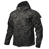 Generisch Snowboardjacke Herren Militär Mens Übergrößen Cargo Tec Parka Atmungsaktiv Übergröße Gefütterte Parka Tactical Mil Field Sport Taktischer Forst Jagdjacke Herren 3XL