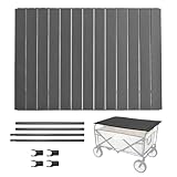 Cart Table Top Anhang, Wagentisch -Tisch, Aluminiumlegierung Gartenwagen Klappkarte, Tragbares, vielseitiges Campingschisch -Anhang für Picknicks im Freien Essen zuzubereiten Mahlzeiten Barbecue