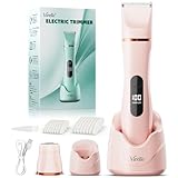Rasierer Damen Intimbereich All-In-One Wasserdicht - Intimrasierer für Frauen (Gesicht, Arme & Körper) Damenrasierer Elektrisch Bikini Trimmer mit LED-Display, USB-Ladestation, Geburtstagsgeschenke