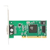 Professionelle Grafikkarte 8MB 32Bit PCI Grafikkarte,VGA Karte,Unterstützt VOD Songsystem,Zwei Notch Design,kompatibel mit 64Bit PCI-X Steckplätzen,für ATI Rage XL