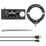 Zoegneer SI4732 Vollband-Radioempfänger mit 4,8 cm IPS-Bildschirm, tragbare Schleifenantenne, 800 mAh Akku, ESP32-S3-Steuerung, für AM, FM, LSB, USB, 0,5-108 MHz (A)