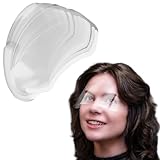 JYNVO 50 Stück Duschvisier, Transparent Weich Visier PET Augenschutz Haare Waschen Dusch-Gesichtsschutz Wimpernschutz für Barber Hair Salon Haar Schneiden Färbung Shampoo-Augenschutz