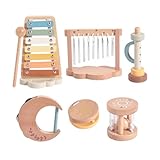 YGXNHOG Musikalische Lernwerkzeuge Für Über 18+ Monate Alte Holz Xylophon Und Percussion Instrumente Sensorische Spielzeugset Für Kinder Vorschulalter