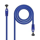Nano Cable 10.20.2000-L25-BL Netzwerk-Patchkabel RJ45 Cat.8.1 2GHz LSZH SSTP AWG26 Blau 25cm