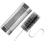 15,2 cm Pellet-Rauchrohr inklusive Bürste und Haken für bequeme Verwendung mit Grills (15,2 cm + Bürste + Haken)