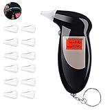 Memonotry Alkoholtester, Promilletester, Alkoholmessgeräte Professioneller Alkohol Tester Mit LED-Display Digital Schnell Tragbar, Halbleiter Sensorik Promillemessgerät