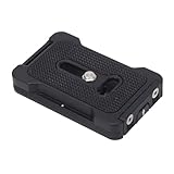 PU 60L verstellbare Schnellwechselplatte, universelle Schnellwechselplatte mit Anti-Twist-Klemme, Stativ-Adapter-Montageplatte für Arca Standard Port DSLR-Kameras Stativ
