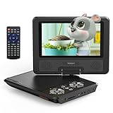 YOTON 9,5' Tragbarer DVD-Player für Kinder im Auto mit 7,5' HD-Schwenkbildschirm, Stereo-Lautsprechern, 6 Stunden Akkulaufzeit, Sync-TV/USB/SD-Karte-Unterstützung [Kein Blu-ray Support]
