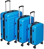Amazon Basics Hartschalen - Kofferset - 3-teiliges Set 55, 68, 78 cm, Hellblau