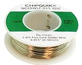 Chip Quik NC2SWLF.015 LF Lötdraht, 56,7 g, 99,3/0,7 Zinn / Kupfer No-Clean .015 56,7 g